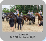 19. ročník M PČR Jezdectví 2016